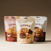 Sacs d'emballage individuels pour biscuits, en plastique laminé de qualité alimentaire, transparents, thermoscellables, avec impression personnalisée