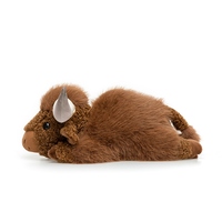 Nouveauté : Peluche réaliste et moelleuse d'animaux sauvages, Yak aux grandes cornes, jouet doux