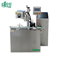 Machine de marquage laser UV volante à prix d'usine, machine de gravure UV 3W pour le marquage de logos et de dates sur les bouchons de bouteilles en plastique