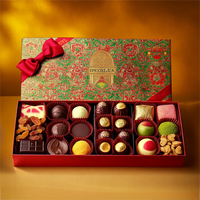 Boîtes rigides en papier artistique recyclables pour chocolats de mariage, bonbons, fruits secs, boîtes cadeaux pour Diwali