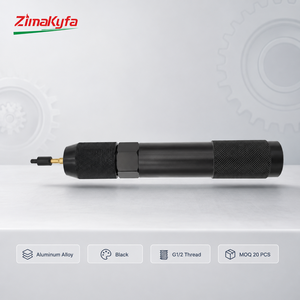 Adaptador de CO2 para herramientas neumáticas, cargador de llenado rápido de cápsulas de CO2 de 12g, rosca G1/2, aleación de aluminio, negro, recarga - Product Image 3