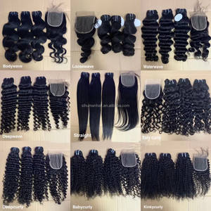 Vente en gros de cheveux humains ondulés paquet de cheveux vierges bruts à cuticule alignée sans perte de cheveux brésiliens - Product Image 4