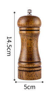 2024 nouveau Style moulin à poivre grossièreté réglable moulin à poivre boisé 5 en céramique mécanisme de meulage moulin à sel rechargeable - Product Image 2