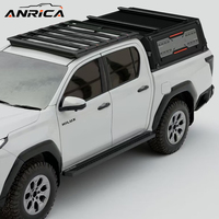 Couverture de benne de pick-up 4x4 en aluminium, type hardtop, coque de camping universelle, compatible avec les rails de toit, panneaux MOLLE, personnalisable