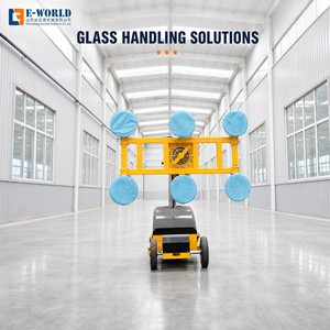 Elevador de Vidrio Eléctrico E-WORLD, Capacidad de 600 kg, 380V, Construcción de Acero, Color Amarillo, Seis Ventosas, Alto Nivel de Seguridad - Product Image 5