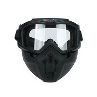 ZIXI ZX-H001 plein visage Anti-buée PP masque de Protection tactique pour CS Harley moto équitation vent sable Protection visage bouclier