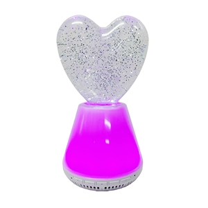 Loa Bluetooth không dây mới nhất với đèn hình trái tim 3D, máy nghe nhạc Hi-Fi, máy tạo tiếng ồn trắng, radio FM, loa Bluetooth hình quả bóng đá - Product Image 3