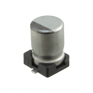 ตัวเก็บประจุแบบติดบนพื้นผิว 2.2 ไมโครฟารัด อลูมิเนียม 2.2UF 20% 50V SMD UWD1H2R2MCL1GS จากผู้ผลิต - Product Image 1