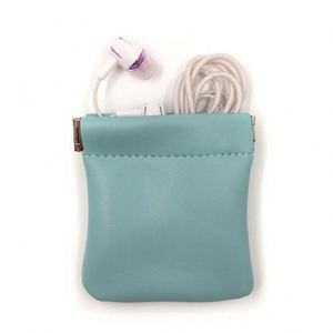 Portable Pu Leather <b>Mini</b> Wallet for Coins Colorful Coin Purse Customizable Spring Frame Change <b>Pouch</b> - Product Image 2