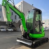 Mini-excavatrice professionnelle de 2 tonnes avec moteur Euro 5 et chenilles en caoutchouc pour jardinage et agriculture – Machine à pelle motorisée – Produit en promotion