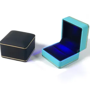 गहने बॉक्स के लिए कागज हार्ड बॉक्स कंगन छोटे वर्ग स्पष्ट गहने दराज खिड़की के साथ लक्जरी उपहार बॉक्स