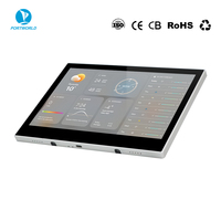 Portworld Panel Táctil Inteligente de 10.1 Pulgadas con Alimentación Poe DC 12-24V Rk3576s 4+32GB Android14 Debian12 con Soporte para Colocar en el Escritorio