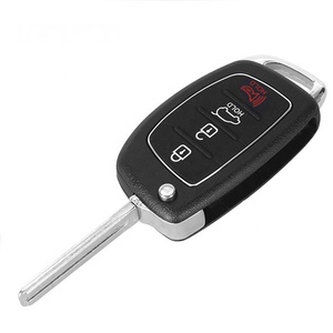 3 + 1 nút lật gấp từ xa Vỏ chìa khóa trường hợp xe Keyless nhập thay thế cho Hyundai i20 i30 I35 ix20 iX35 - Product Image 4