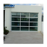 Puerta de Garaje Automática de Vidrio Esmerilado para Villa, Puertas de Garaje Automáticas