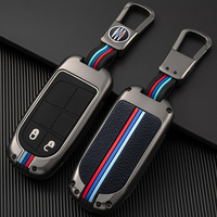 En alliage de zinc Durable Voiture Clé couverture Complète Pour Fiat Jeep Pour Dodge Ram 1500 Voyage Chargeur Dart Challenger Durango Accessoires