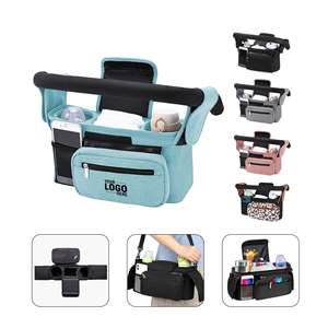 Bolsa cruzada universal multifuncional para cochecitos de bebé, cesta de almacenamiento colgante de material Oxford y bolsa de almacenamiento para carrito de mano - Product Image 2
