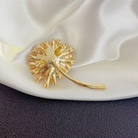 Bros Pin Zirkon Bunga Daisy Merah Tunggal Custom Micro Insert untuk Wanita, Unisex, Anak-anak, Perhiasan Alloy Lucu untuk Pernikahan dan Pertunangan