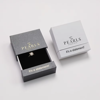 Caja de Regalo Deslizable Reciclable con Logotipo Personalizado para Joyería, Aretes, Collares, Pulseras, Anillos, Caja de Embalaje de Papel para Joyería