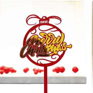 Honey And Sweetness Christmas Acrylic <b>Cake</b> Topper Merry Christmas <b>Cake</b> <b>Decoration</b> Ins Style Party <b>Supplies</b> - Product Image 4
