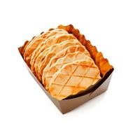 Barquettes en papier kraft compostables imprimées sur mesure pour hamburgers, gâteaux, gaufres, sushis, hot-dogs, barquettes en pulpe de papier pour aliments