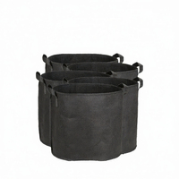 Sac de culture en tissu non tissé noir 30L pour légumes, fruits et fleurs