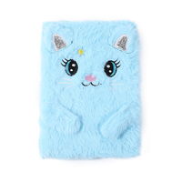 Cubierta de Animal de peluche para estudiantes de primaria, cuaderno de grabación con pelo, diario