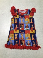Little Glow Kids Brand RTS Mystery Box Bamboo Wholesale Whatnot Cute Printed Soft 220GSM Bamboo Ruffle/Long Girls Nightgowns