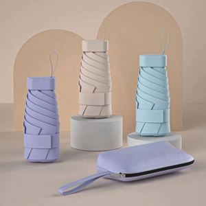 Paraguas Plegable Portátil Personalizado de 6 Pliegues con Protección UV, Estructura de Aleación de Aluminio, Diseño Compacto para Mujer, Estuche Rígido Incluido, Promocional - Product Image 3