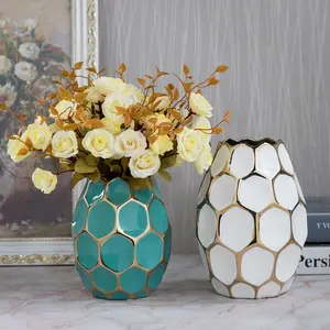 Керамическая декоративная ваза в европейском стиле для гостиной, современные минималистичные Креативные украшения для цветов