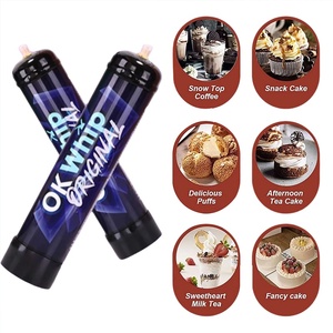 0.95L cao cấp thực phẩm cấp Kim Loại Whipped Cream sạc 640g Xi lanh khí - Product Image 4