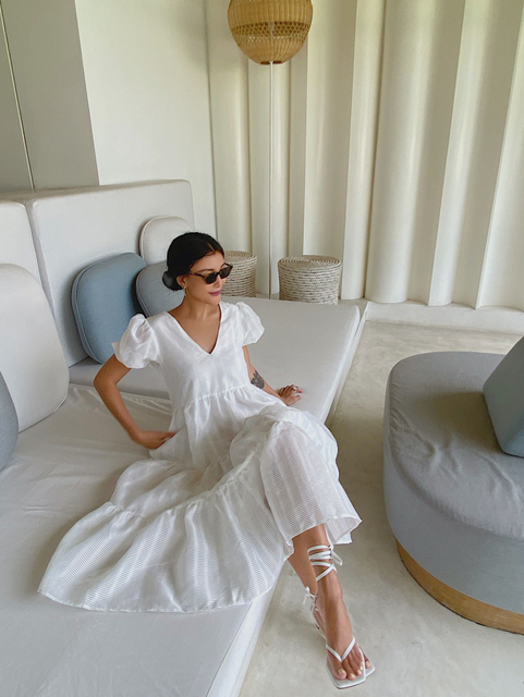mini beautiful party dresses for ladies Off-Shoulder Short Party Dress with Sweetheart Bodice White / XSmall