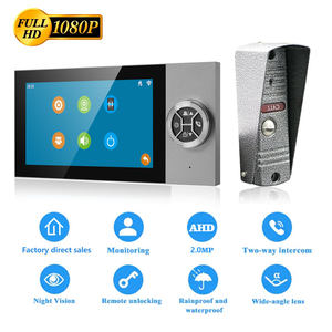 Hệ thống liên lạc hình ảnh 4 dây 2MP, nhà cung cấp điện thoại cửa video biệt thự, bán buôn hệ thống liên lạc nội bộ cho gia đình - Product Image 2