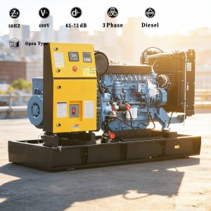 Générateur diesel à châssis ouvert, démarrage automatique, 30KVA 40KVA 50KVA 60KVA 50/60Hz 220V, applications domestiques et commerciales - Product Image 1