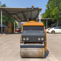 Compacteur routier vibrant à double tambour Storike 1 tonne, efficace, avec moteur hydraulique et roulement, mini-rouleau économe en énergie