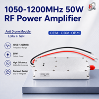 Module d'amplificateurs de puissance RF Lora GaN 50W 1050-1200MHz avec source de signal VCO intégrée, module anti-drone