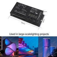Atenuadores Digitales LAMPOW DMX512 de Alta Calidad con Pantalla Digital, Decodificador Monocromático RGB/RGBW de 1/3/4/5 Canales, 12-24V, Carga Máxima de 600W