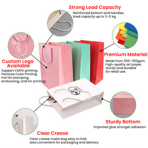 HONPAK Custom <strong>Logo</strong> <strong>Printed</strong> Kraft <strong>Paper</strong> <strong>Bags</strong> Luxury Sachet En Carton Gift Cardboard Craft for Shopping Garment Packaging - Product Image 2