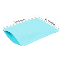 Bolsas Personalizadas para Almacenamiento de Alimentos, con Cierre Hermético, Ventana Transparente, Bolsa de Plástico Azul con Cierre Vertical e Impresión