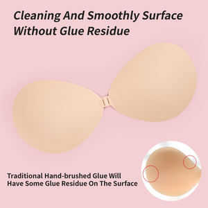 XW081 Nuevo <span class=keywords><strong>Sujetador</strong></span> Adhesivo <span class=keywords><strong>Invisible</strong></span> de Silicona sin Tirantes ni Espalda con Efecto <span class=keywords><strong>Push</strong></span>-<span class=keywords><strong>Up</strong></span> y Cubierta para Pezones - Product Image 4