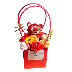 Regalo de San Valentín <span class=keywords><strong>AIDA</strong></span> para Novia, Regalo de Cumpleaños ROMÁNTICO y Creativo, Caja de Regalo de Alta Gama con Flor de Jabón de 33 cm de Altura, Sin Impresión - Product Image 3