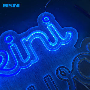 थोक कस्टम आउटडोर नेतृत्व नीयन साइन rgb 3 डी ऐक्रेलिक विज्ञापन प्रकाश व्यवसाय, कैफे, बार, दुकान के सामने - Product Image 2