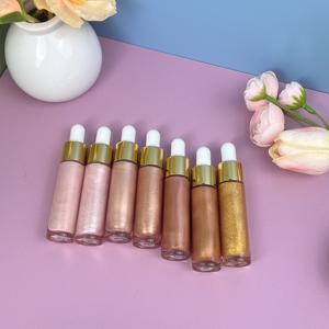 Marque privée Vegan 7 Couleurs <span class=keywords><strong>Bronzer</strong></span> Or Rose Maquillage Visage Corps Surligneur Étanche Lueur <span class=keywords><strong>Huile</strong></span> Corps Shimmer Surligneur Liquide - Product Image 2