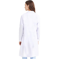 Bata de Laboratorio para Mujer y Hombre, para Científicos, Doctores, Estudiantes, Día de las Profesiones, Cosplay, Disfraz DIY, Bata de Laboratorio de Manga Larga para Veterinarios y Dentistas