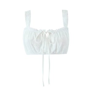 Abito da donna con gonna in stile francese abito lungo con lacci a vita alta ricamato in <span class=keywords><strong>pizzo</strong></span> Casual abito estivo Skinny - Product Image 6