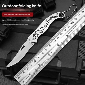 Coltello Pieghevole Multifunzionale in Acciaio Inox con Apertura a Scorrimento, Strumento da Campeggio, Coltello Tascabile Portatile per Autodifesa - Product Image 1