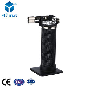YIZHENG – Torche à <span class=keywords><strong>gaz</strong></span> <span class=keywords><strong>butane</strong></span> rechargeable coupe-vent <span class=keywords><strong>avec</strong></span> logo personnalisé, réglable, pour soudure de bijoux, <span class=keywords><strong>avec</strong></span> base fixe – Vente en gros - Product Image 2