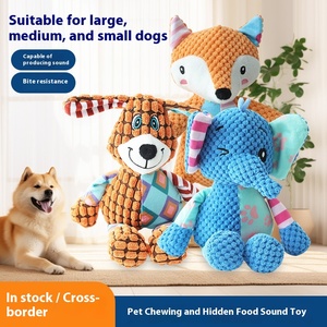 Juguete <span class=keywords><strong>de</strong></span> peluche ecológico para perros, resistente a masticar, alivia el aburrimiento, compañero para perros pequeños, suministros para mascotas Teddy Golden Retriever - Product Image 4