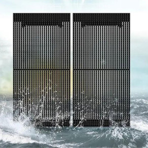 Phương tiện truyền thông mặt tiền quảng cáo glassing tường đầy đủ màu sắc lưới <span class=keywords><strong>LED</strong></span> hiển thị P25 p31.625 phương tiện truyền thông mặt tiền màn hình - Product Image 1