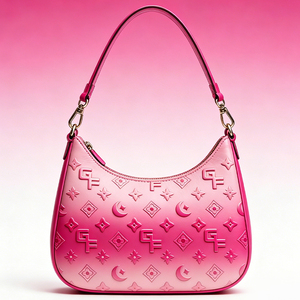 OEM Fashion Women's Shoulder Bag Gradient Pink High Quality PU Leather <b>Handbag</b> Elegant Daily Carry Purse - Product Image 4