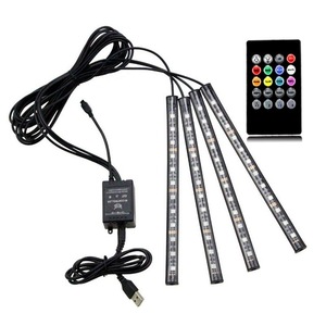 Le crépuscule voiture décoration intérieure lampe d'ambiance de voiture a mené la lumière de bande avec son actif fonction - Product Image 1